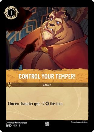 Image of Control Your Temper! (26/204) - The First Chapter Cold Foil