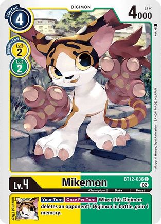 Image of Mikemon (BT12-036) - Across Time