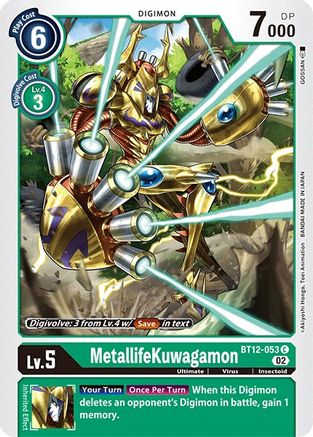 Image of MetallifeKuwagamon (BT12-053) - Across Time