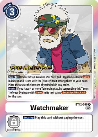 Image of Watchmaker (BT12-098) - Across Time Pre-Release Cards Foil