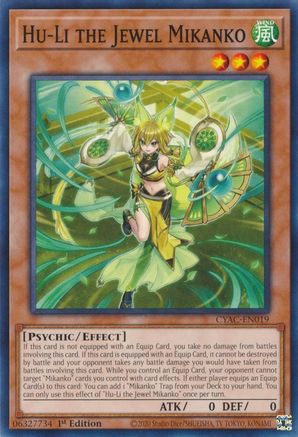 Image of Hu-Li the Jewel Mikanko (CYAC-EN019) - Cyberstorm Access 1st Edition
