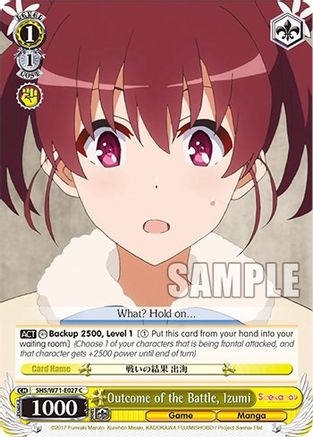 Image of Outcome of the Battle, Izumi (SHS/W71-E027 C) - Saekano How to Raise a Boring Girlfriend. flat