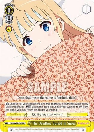 Image of The Deadline Buried in Snow (SHS/W71-E028 U) - Saekano How to Raise a Boring Girlfriend. flat