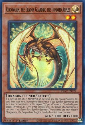 Image of Ringowurm, the Dragon Guarding the Hundred Apples (CYAC-EN029) - Cyberstorm Access 1st Edition
