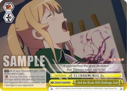 Image of And the Rivals Will Challenge God (RRR) (SHS/W71-E029R RRR) - Saekano How to Raise a Boring Girlfriend. flat