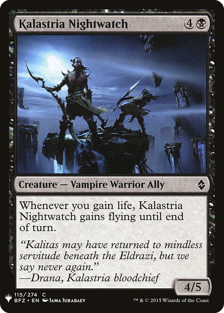 Image of Kalastria Nightwatch (LIST-115) - The List