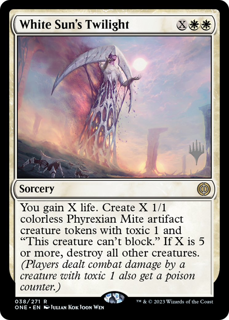 Image of White Sun's Twilight (PPONE-038) - Phyrexia: All Will Be One Promos Foil