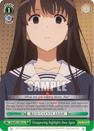Image of Disappearing Highlights Once Again (SHS/W71-E051 U) - Saekano How to Raise a Boring Girlfriend. flat