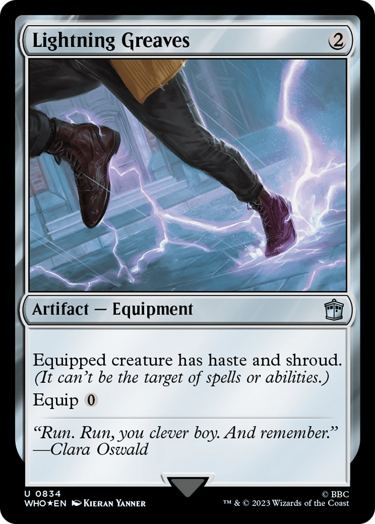 Image of Lightning Greaves (Surge Foil) (WHO-834) - Doctor Who Foil