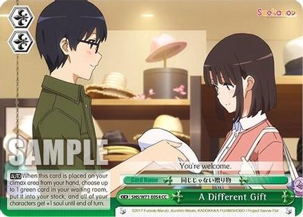 Image of A Different Gift (SHS/W71-E054 CC) - Saekano How to Raise a Boring Girlfriend. flat