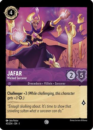Image of Jafar - Wicked Sorcerer (45/204) - The First Chapter Cold Foil
