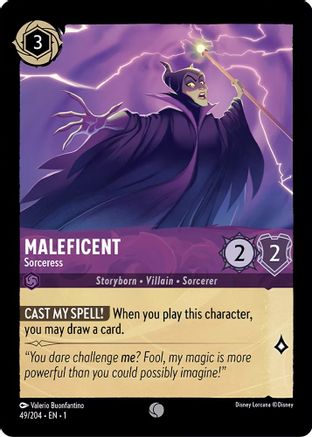 Image of Maleficent - Sorceress (49/204) - The First Chapter Cold Foil