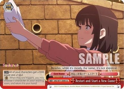 Image of Restart and Start a New Game (SHS/W71-E080 CC) - Saekano How to Raise a Boring Girlfriend. flat