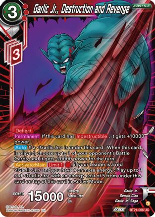 Image of Garlic Jr., Destruction and Revenge (BT21-006) - Wild Resurgence Foil
