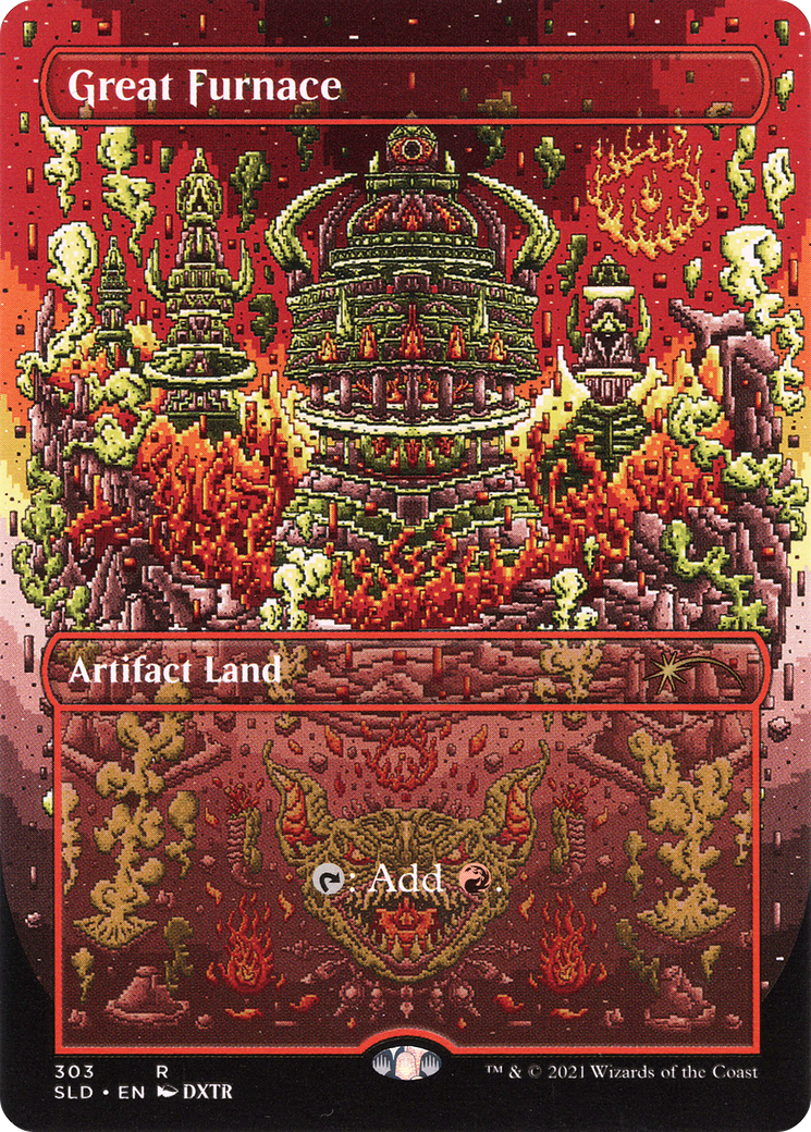 Image of Great Furnace (SLD-303) - Secret Lair Drop (Borderless) Foil