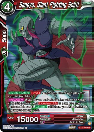 Image of Sansyo, Giant Fighting Spirit (BT21-028) - Wild Resurgence Foil
