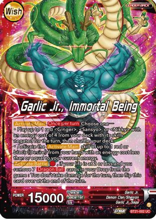 Image of Garlic Jr. // Garlic Jr., Immortal Being (BT21-002) - Wild Resurgence