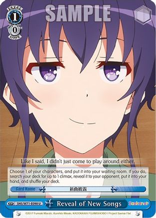 Image of Reveal of New Songs (SHS/W71-E098 U) - Saekano How to Raise a Boring Girlfriend. flat