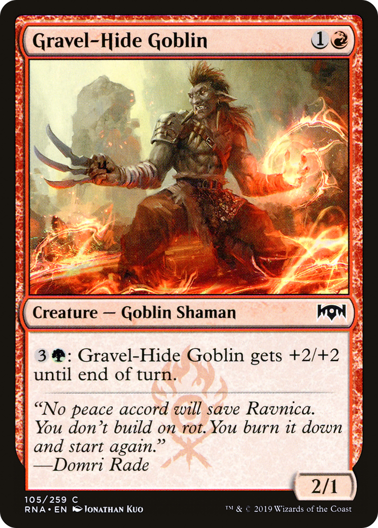 Image of Gravel-Hide Goblin (RNA-105) - Ravnica Allegiance Foil