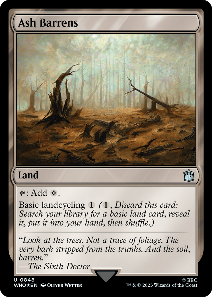 Image of Ash Barrens (Surge Foil) (WHO-848) - Doctor Who Foil