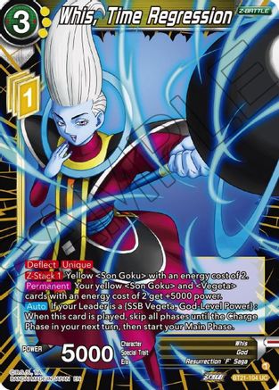 Image of Whis, Time Regression (BT21-104) - Wild Resurgence Foil