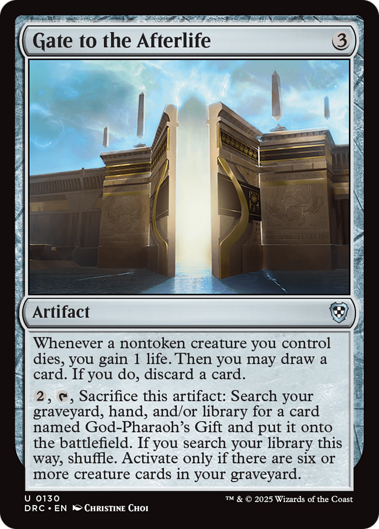 Image of Gate to the Afterlife (DRC-130) - Commander: Aetherdrift