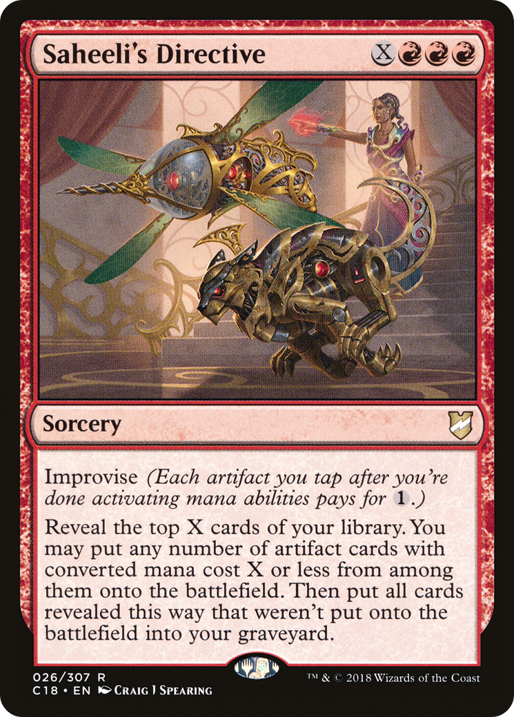 Image of Saheeli's Directive (C18-026) - Commander 2018