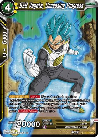 Image of SSB Vegeta, Unceasing Progress (BT21-112) - Wild Resurgence