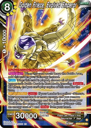 Image of Golden Frieza, Evolved Emperor (BT21-120) - Wild Resurgence Foil