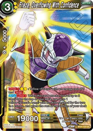 Image of Frieza, Overflowing With Confidence (BT21-123) - Wild Resurgence Foil