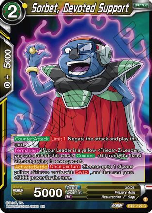 Image of Sorbet, Devoted Support (BT21-127) - Wild Resurgence Foil