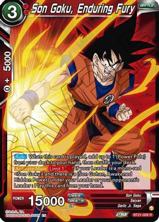 Image of Son Goku, Enduring Fury (BT21-009) - Wild Resurgence Foil