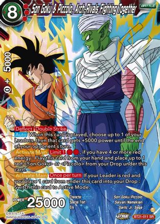 Image of Son Goku & Piccolo, Arch-Rivals Fighting Together (BT21-011) - Wild Resurgence Foil