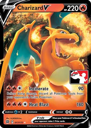 Image of Charizard V (Prize Pack Series 2) 017  - Holofoil Prize Pack Series Cards - Ultra Rare
