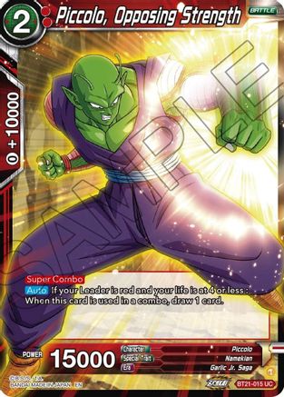 Image of Piccolo, Opposing Strength (BT21-015) - Wild Resurgence Foil
