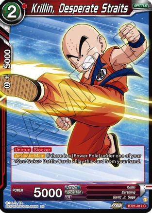 Image of Krillin, Desperate Straits (BT21-017) - Wild Resurgence Foil