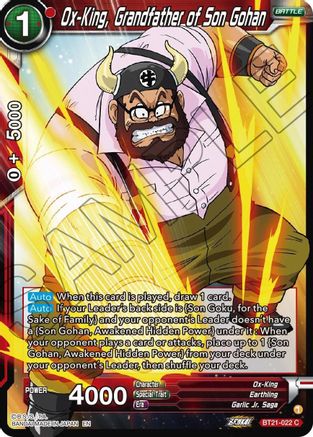 Image of Ox-King, Grandfather of Son Gohan (BT21-022) - Wild Resurgence