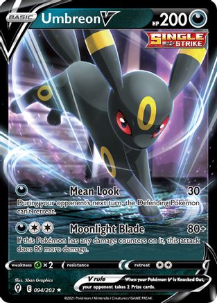 Image of Umbreon V 094/203  Deck Exclusives - Promo