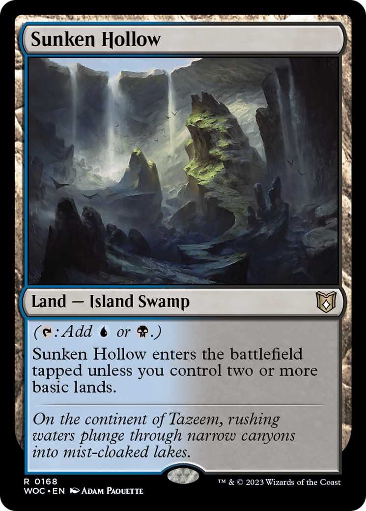 Image of Sunken Hollow (WOC-168) - Wilds of Eldraine Commander