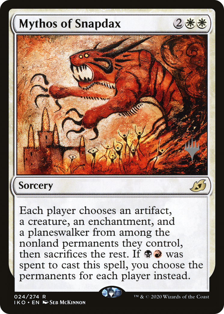 Image of Mythos of Snapdax (PPIKO-024) - Ikoria: Lair of Behemoths Promos Foil