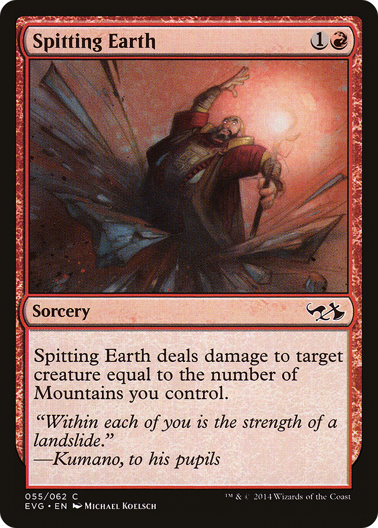 Image of Spitting Earth (DD3-) - Duel Decks Anthology: Elves vs. Goblins