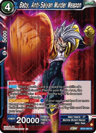 Image of Baby, Anti-Saiyan Murder Weapon (BT21-061) - Wild Resurgence Foil