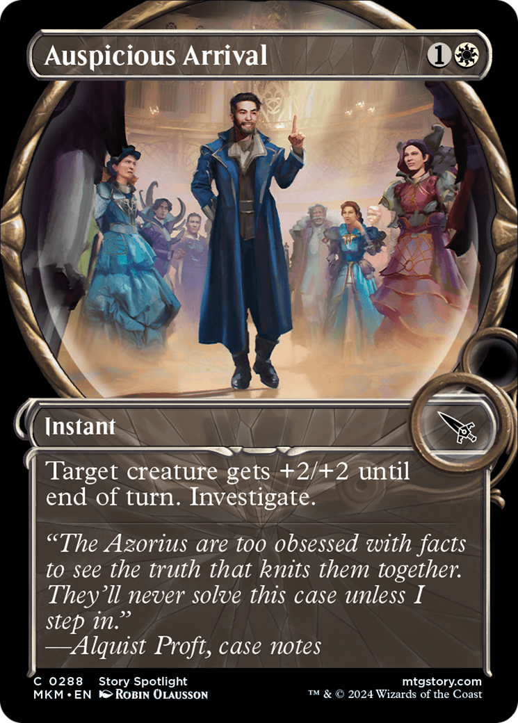 Image of Auspicious Arrival (Showcase) (MKM-288) - Murders at Karlov Manor: (Showcase)