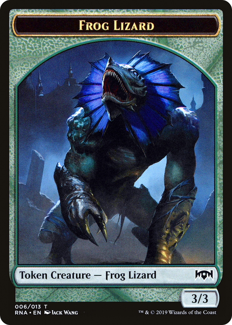 Image of Frog Lizard Token (RNA-006) - Ravnica Allegiance Tokens