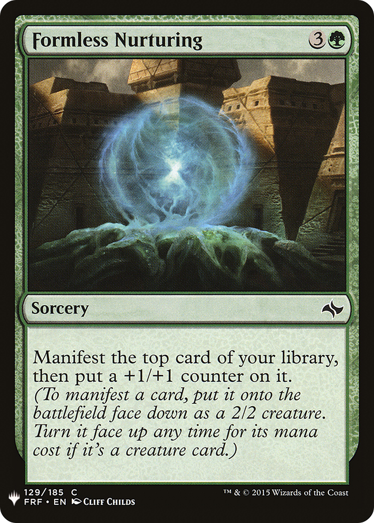 Image of Formless Nurturing (LIST-129) - The List
