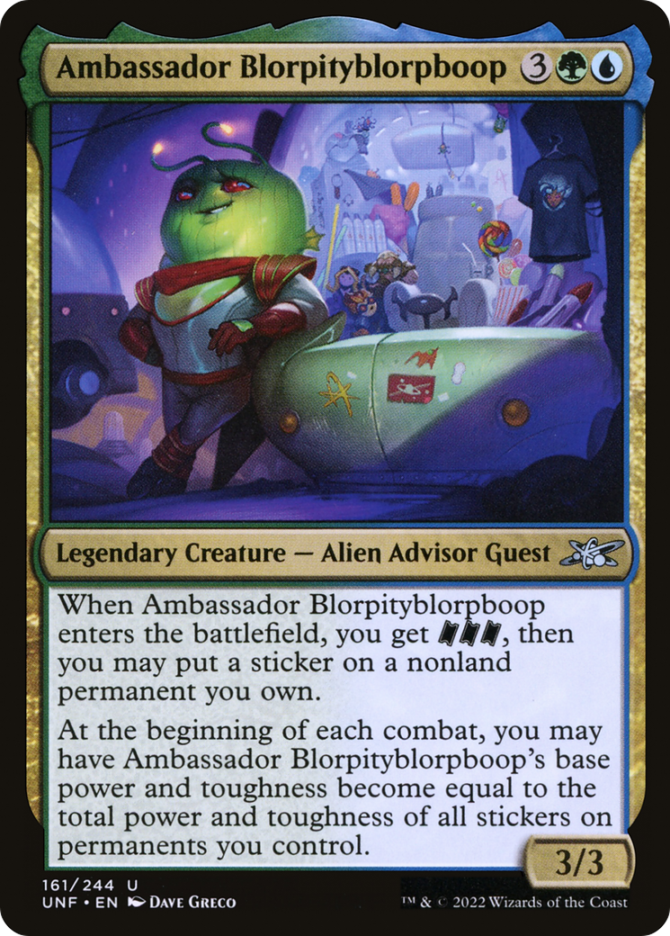 Image of Ambassador Blorpityblorpboop (UNF-161) - Unfinity Foil