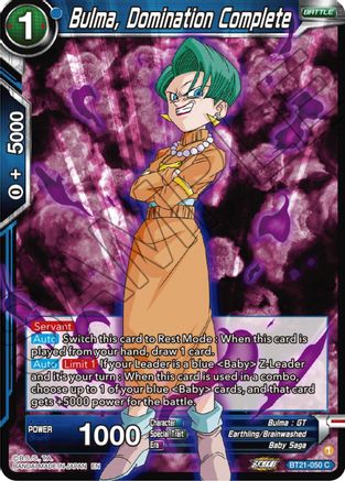 Image of Bulma, Domination Complete (BT21-050) - Wild Resurgence