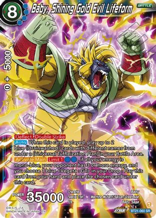 Image of Baby, Shining Gold Evil Lifeform (BT21-060) - Wild Resurgence Foil