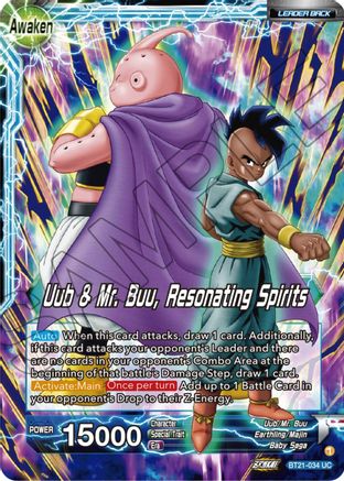 Image of Uub // Uub & Mr. Buu, Resonating Spirits (BT21-034) - Wild Resurgence