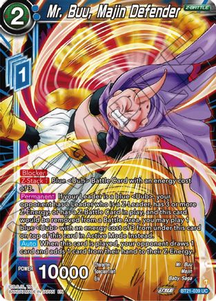 Image of Mr. Buu, Majin Defender (BT21-039) - Wild Resurgence
